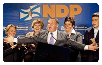Darrel Dexter, leader of the Nova Scotia NDP 